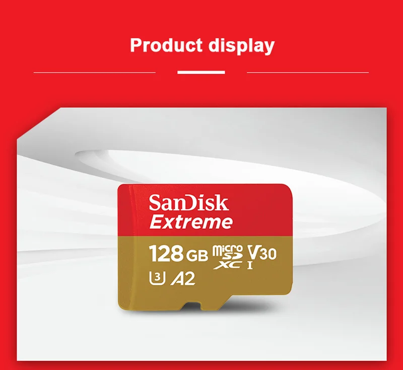 sandisk Extreme Micro SD карта U3 V30 A2 128 ГБ mcrosd флэш TF карта картао де Мемория карта памяти для дрона смартфон