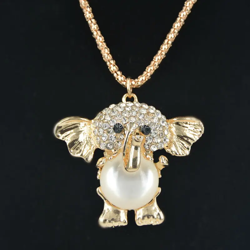 2016 новая мода ювелирные изделия ожерелье для женщин маленький слон свитер