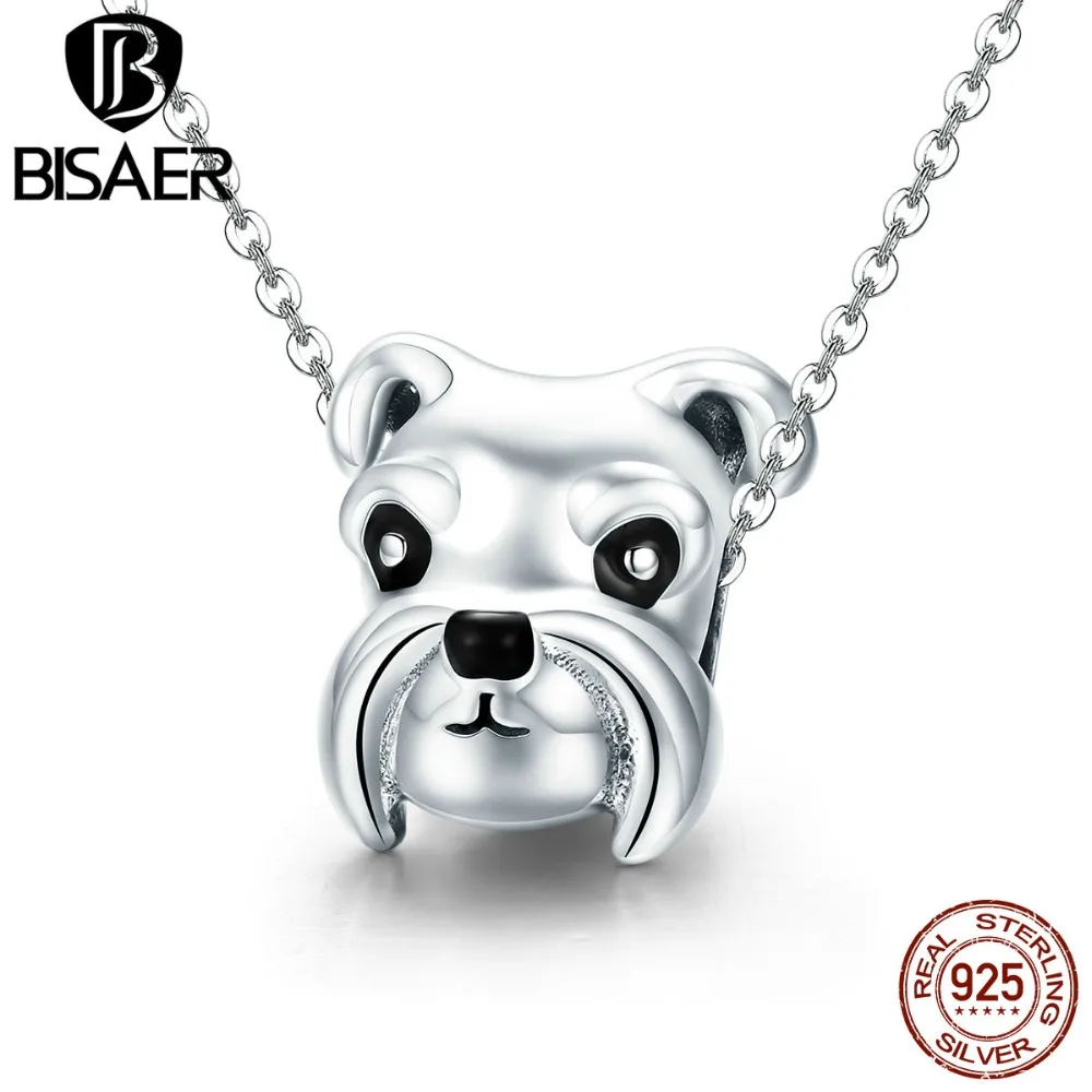 Бисер с животными BISAER S925 шармы щенком шнауцера подходят для шармов браслетов и