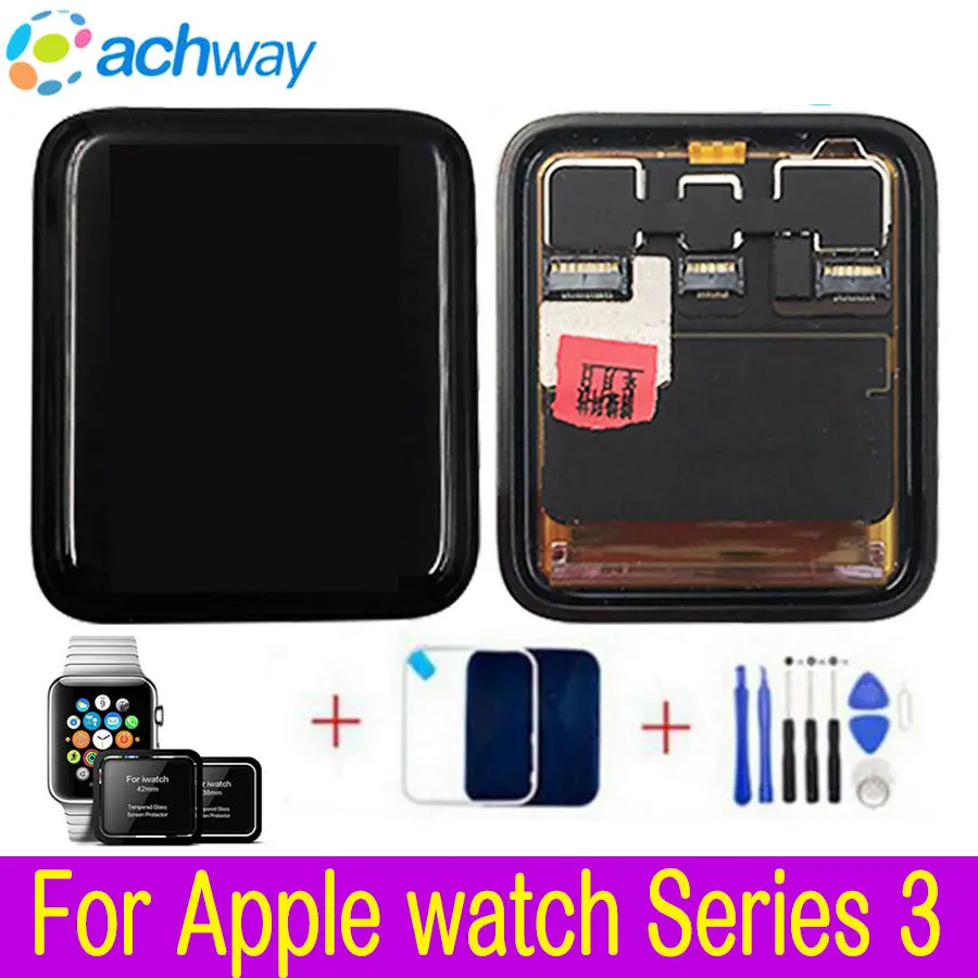 Original For Apple Watch Series 3 GPS LCD Display Touch Screen Digitizer Series3 S3 38mm/42mm Lcd Pantalla Replacement +Tools | Мобильные