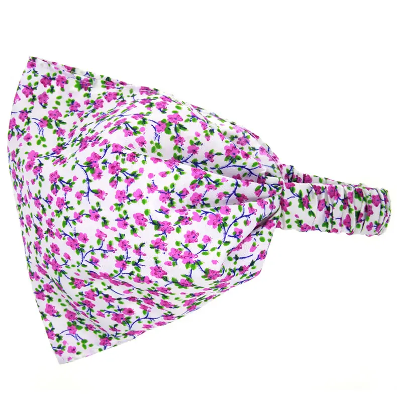 Floral scarf hair band Baby Elastic Cloth Headband lovely Turban accessories headbands for children baby girls | Детская одежда и
