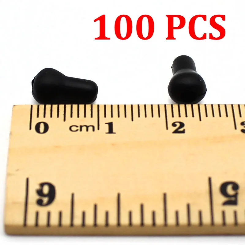 100PCS 100 шт Набор для ловли карпа, набор силиконовых бусин для бега, бусины, бусины в форме тюльпана, ударные круглые буферные шарики для ловли карпа - Цвет: 100PCS