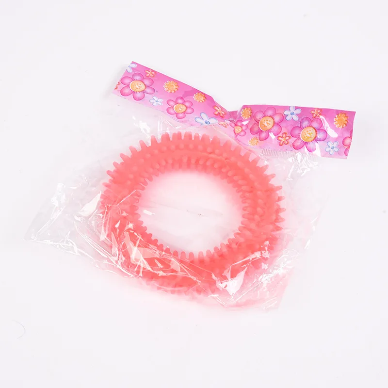 ПЭТ круглый Укус устойчивостью чистки зубов резиновая игрушка для домашних