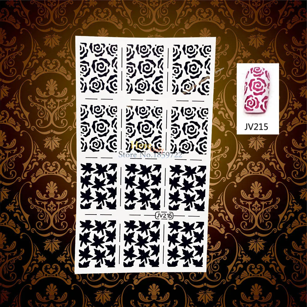 Модные наклейки для ногтей Moon Designs трафарет дизайна аксессуар HBNF318 полукруглый