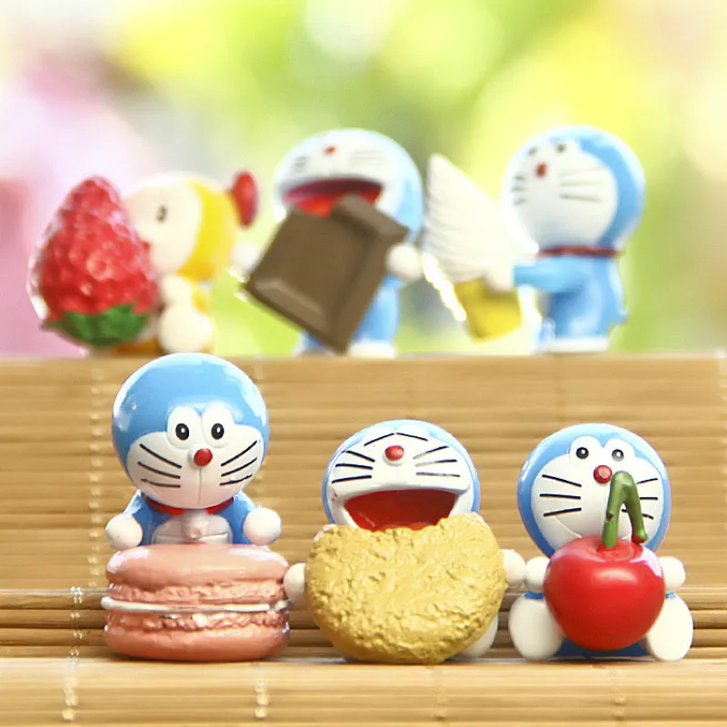 Мечта Doraemon 6 шт./компл. изысканной закуски время Макарон Клубника украшения