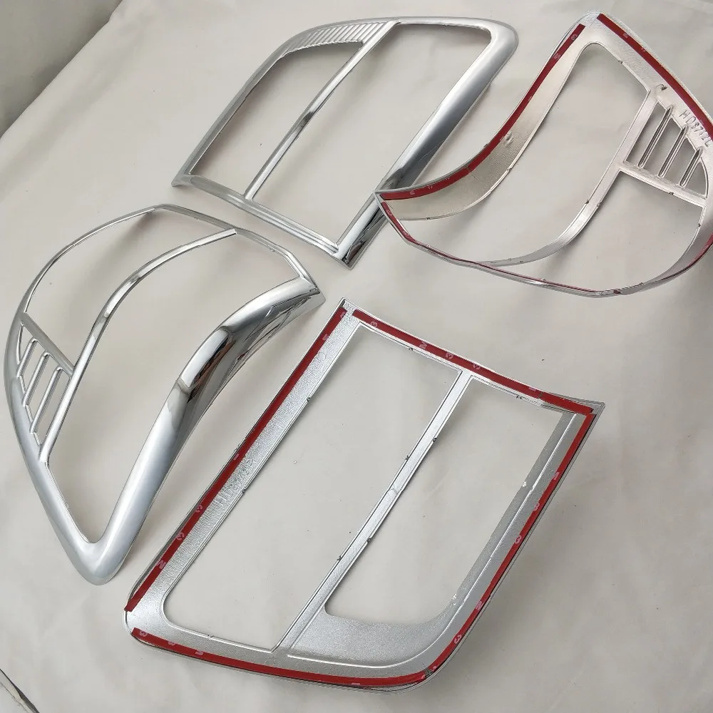 

2008 2009 2010 2011 For Toyota Fortuner Hilux SW4 ABS Chrome accessories plated Rear Light Lamp Cover Trim Tail Light Cover 4pcs