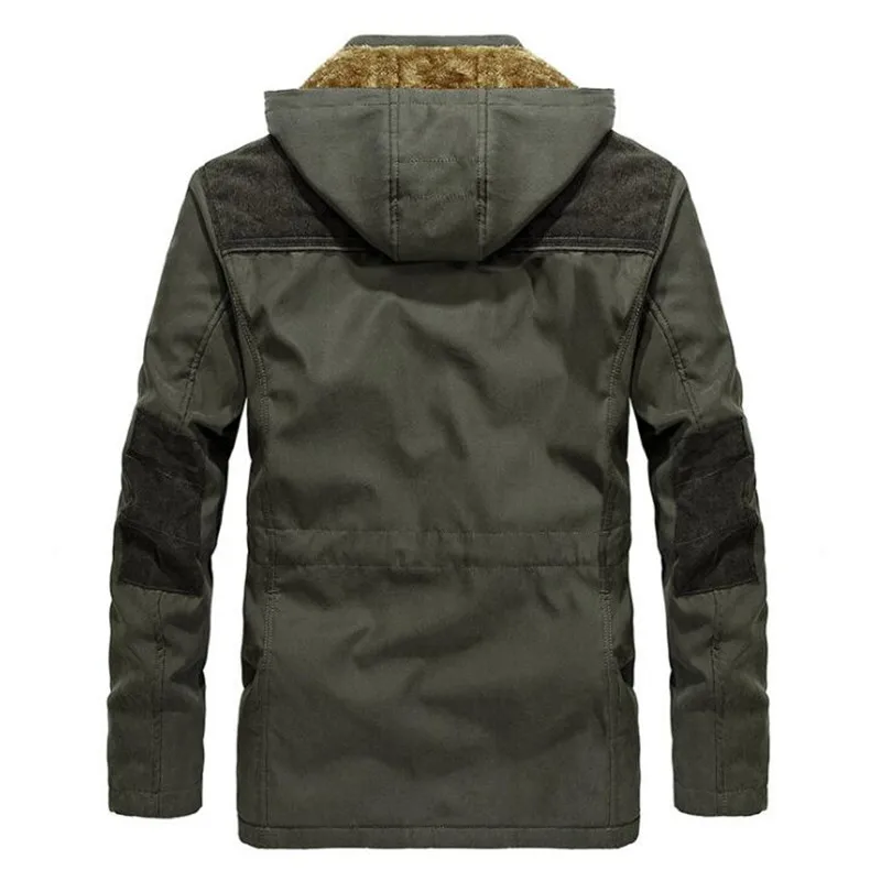 ROHOPO Парка мужская водонепроницаемая флисовая подкладка Deportes Parkas куртка, Военный стиль сафари теплые парки куртка, мужское зимнее пальто