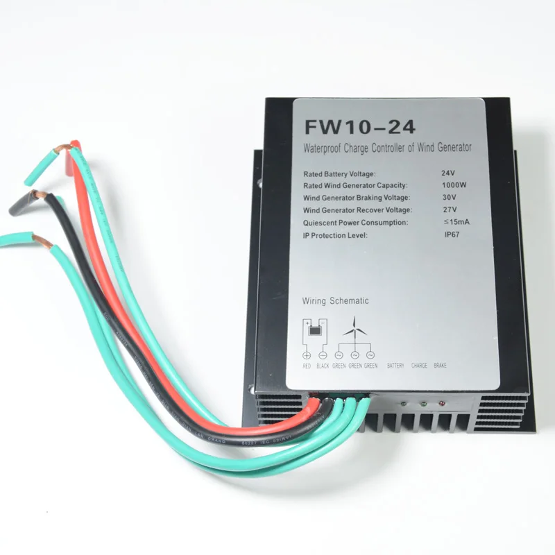 IP67 wind controller Brake charger battery 1000W AC 24V 48V options Home power system |