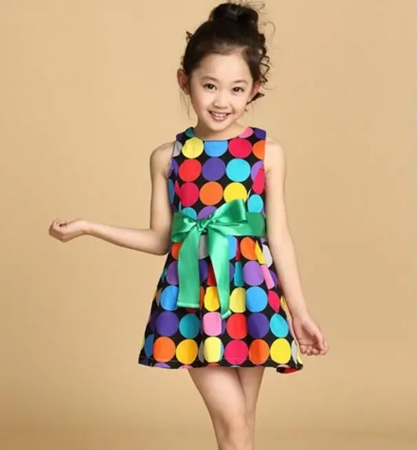 Новое поступление летнее платье принцессы для девочек классические цветные