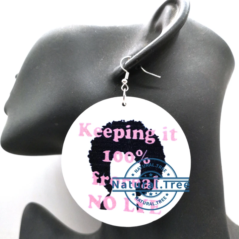 Новейшие деревянные серьги Keep it 100%|Серьги-гвоздики| |