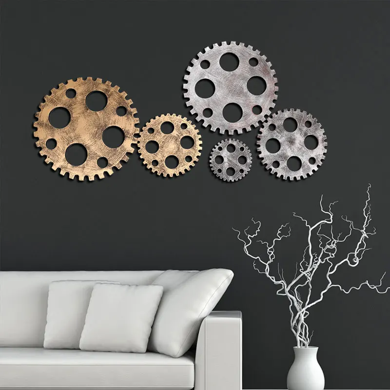 1 шт. настенное искусство винтажное промышленное деревянное снаряжение шикарный