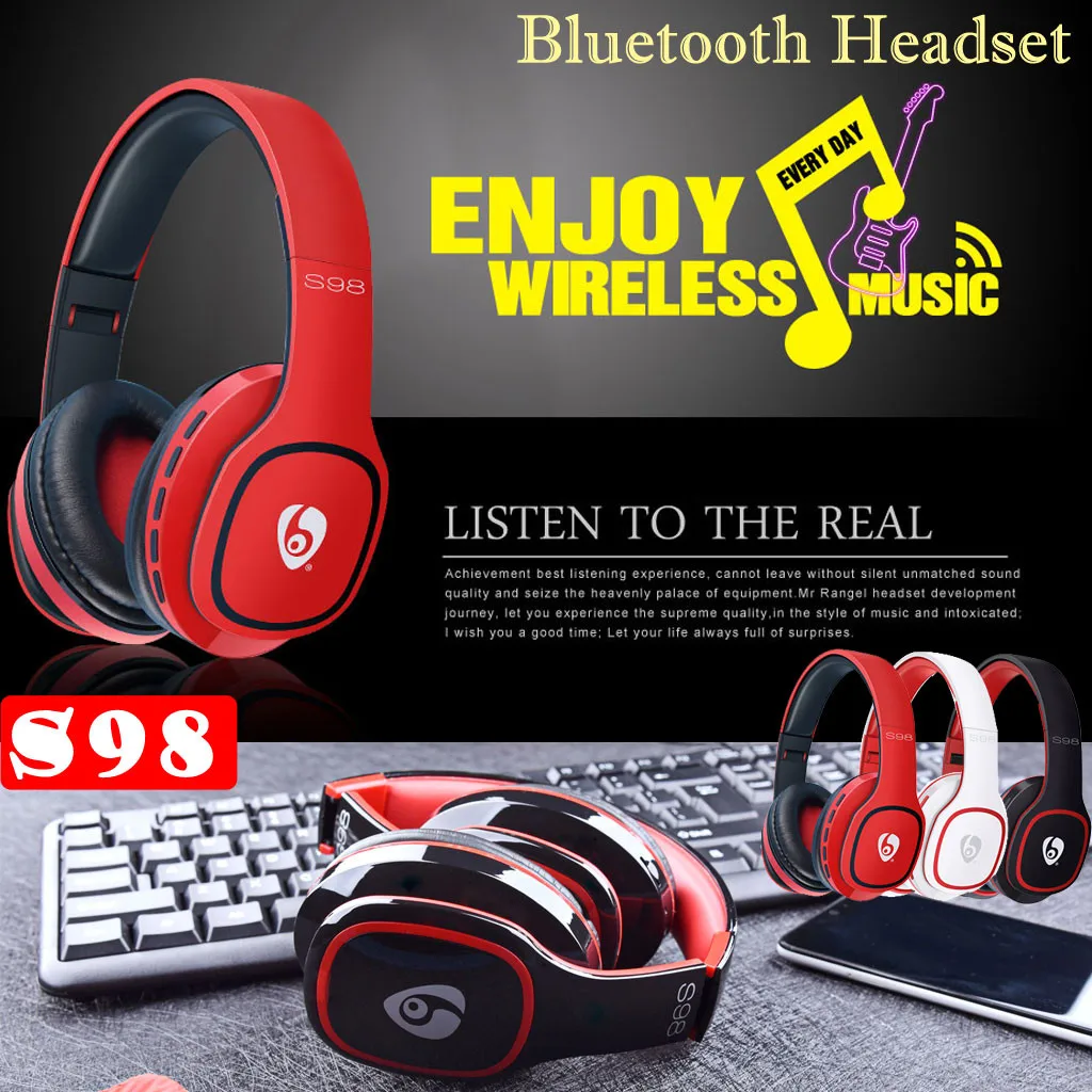OVLENG S98 Складная Беспроводная гарнитура Bluetooth наушники над ухом Игровые наушники с микрофоном для телефонов компьютер 605#2