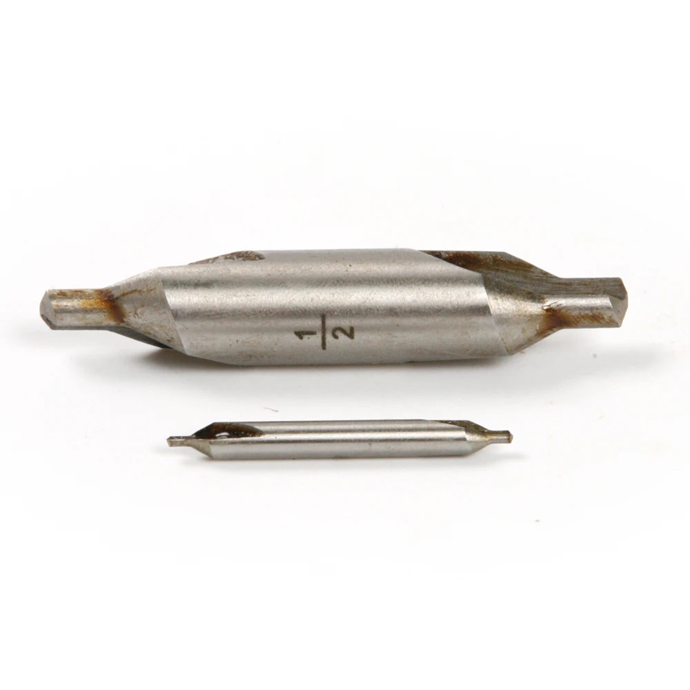 

Hot Sale 2Pcs High Quality HSS Center Drill Bit Tip diameter 1/2 5/32 Inch for Processing Mold steel Copper Aluminum Zinc alloy