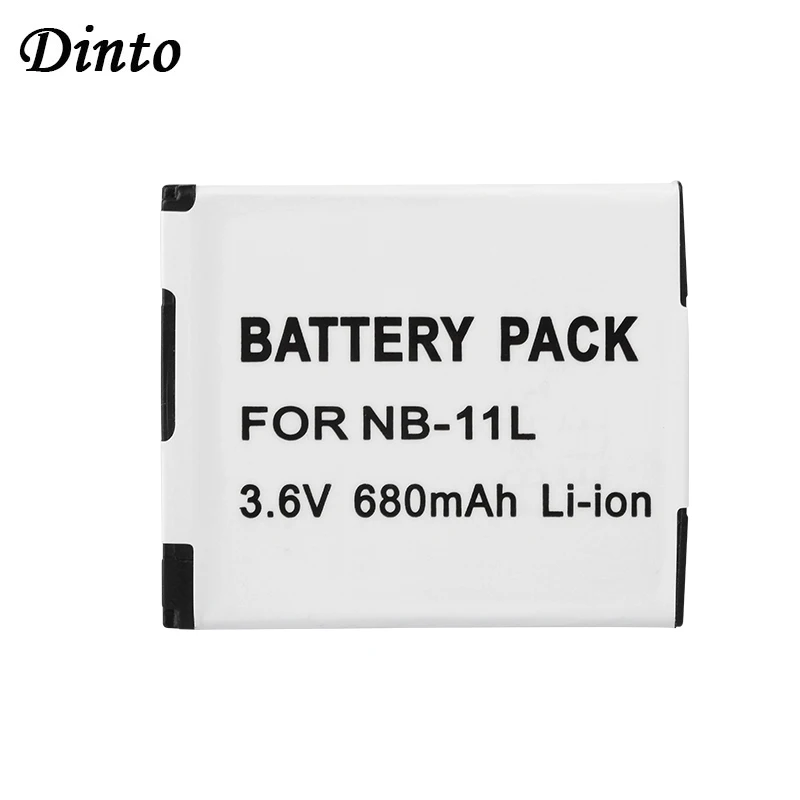 Dinto 680 мА/ч NB 11L NB11L Перезаряжаемые Li Ion Камера Батарея зум объектив для Canon Powershot A2300