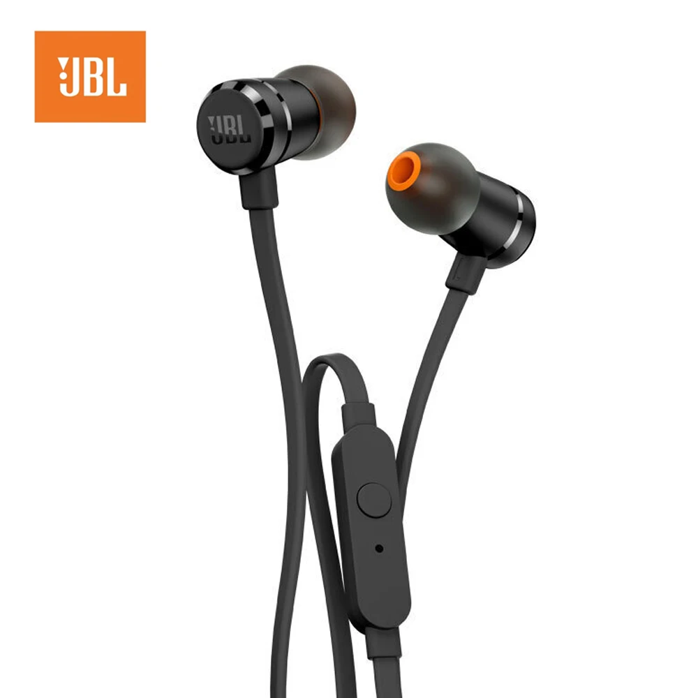 JBL T290 3,5 мм проводные наушники стерео музыка гарнитура динамический бас наушники одна кнопка дистанционного управления Hands-free с микрофоном
