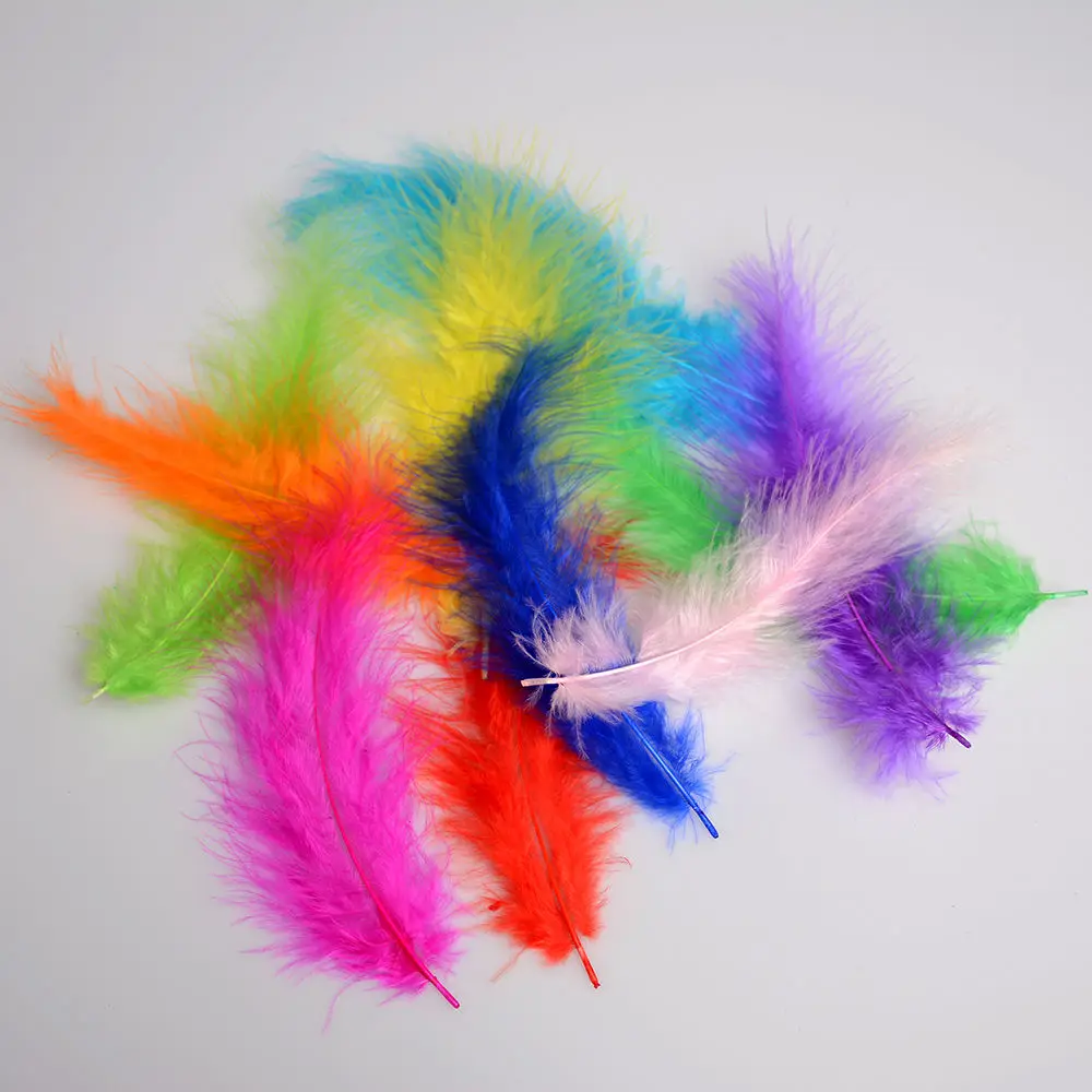 Натуральные гусиные перья 5 7 дюймов/12 18 см 11 цветов 100 шт.|goose feathers|feather wholesalerswholesale