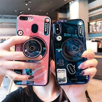for huawei y6 y7 prime 2018 case blue ray camera stand holder silicone cover for huawei y5 y6 y7 2017 y9 2018 y6 pro 2019 coque