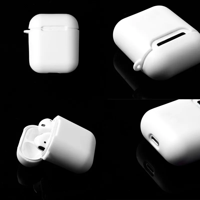 Мягкий силиконовый матовый чехол для AirPods с логотипом на заказ Bluetooth беспроводной