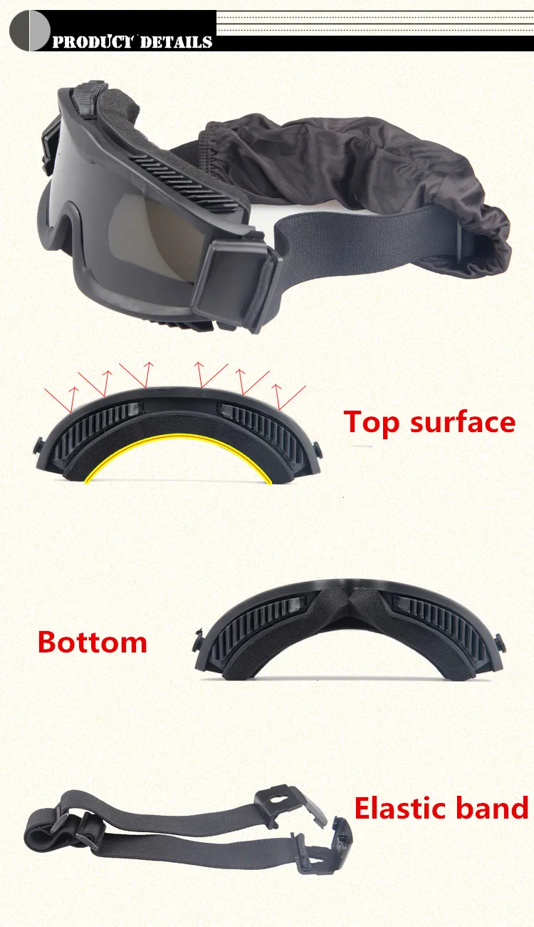 Tacticall Googles охотничьи очки для улицы, мотоциклетные походные очки CS Wargame, защитные очки для страйкбола, очки для стрельбы
