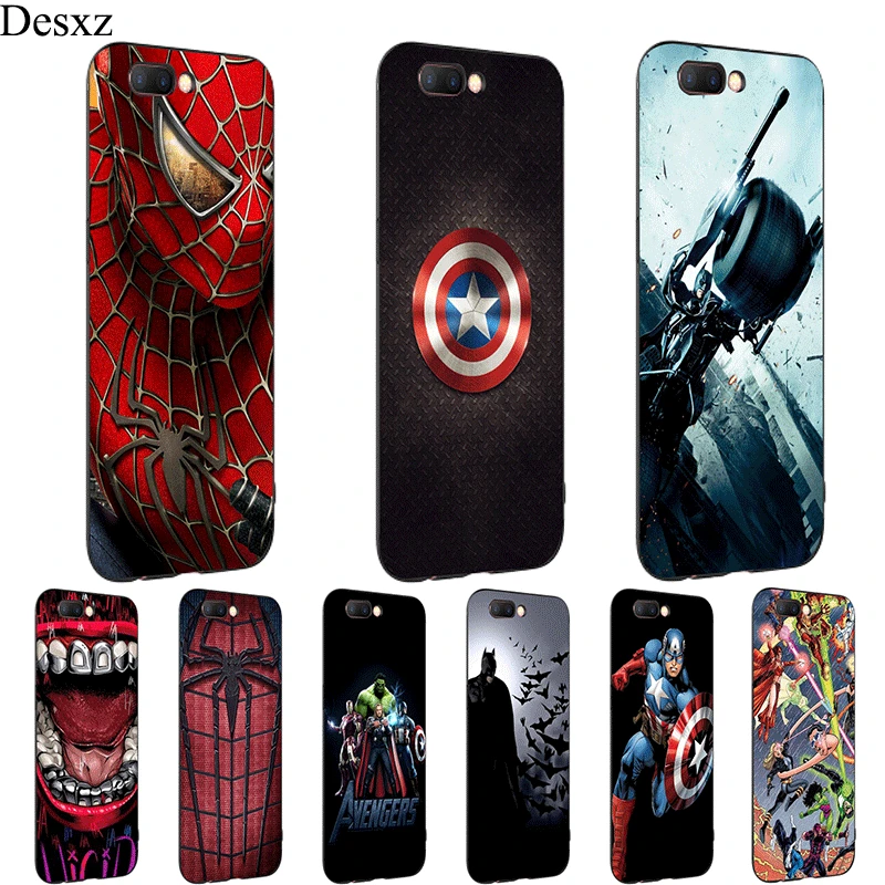 Силиконовый чехол для мобильного телефона Marvel Comics OPPO A3s A39 A57 F1s A59 A83 A1 A73 F5 F7 F9 A7X R9S