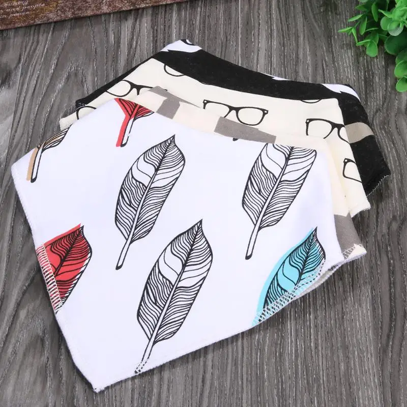 4 шт./компл. детский треугольный слюнявчик для прорезывания зубов нагрудник