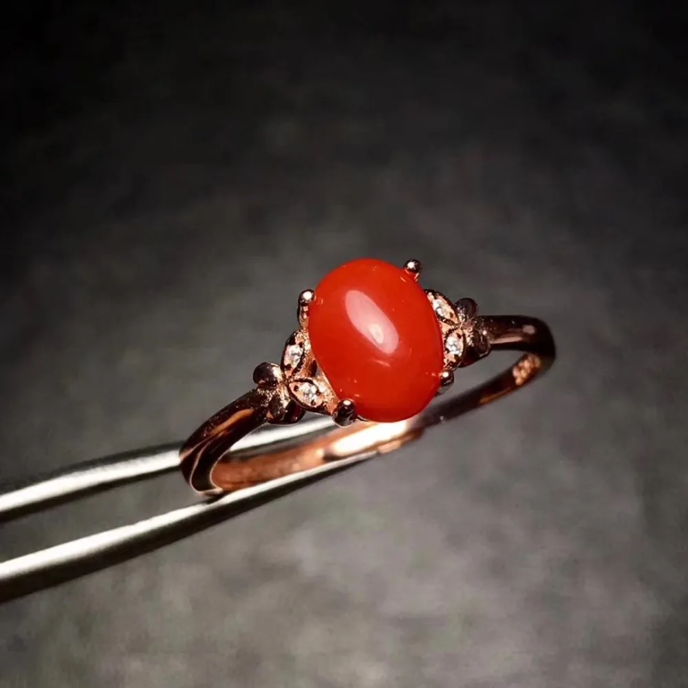 Женское кольцо из серебра 925 пробы 6 х8 мм|fine jewelry|gemstone jewelrygemstone rings silver |