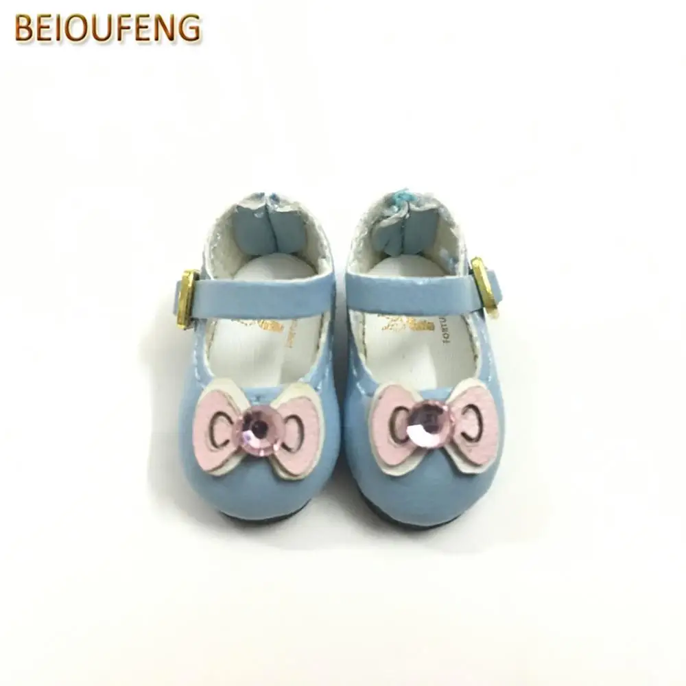 BEIOUFENG 2,7 см кукольная обувь для Blythe кукольная игрушка, 1/6 BJD кукольная обувь с бантом Kitty игрушки сапоги для кукол аксессуары 2 пары