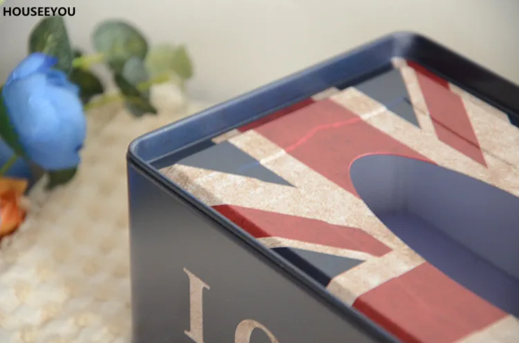 Металлические коробки для хранения бумажных полотенец и ящики салфеток тканевые