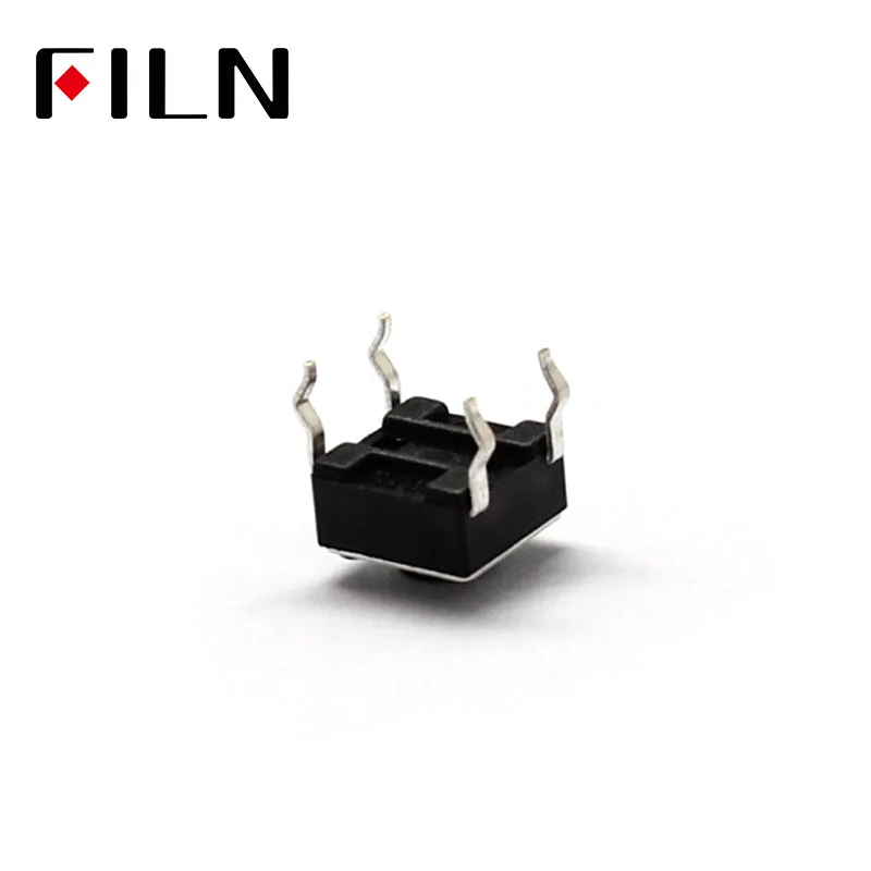 FL7 010 6 * 6J H4.3 50 шт. 6X6X4.3MM тактовый переключатель 12V медный 4PIN DIP микро для