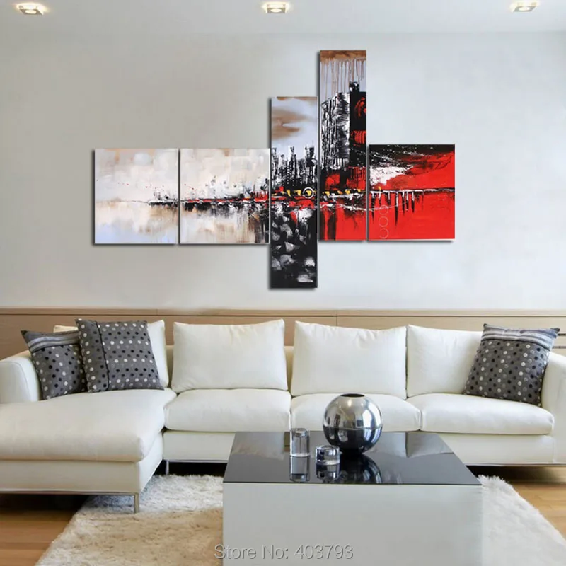 4 шт./партия картина маслом на холсте