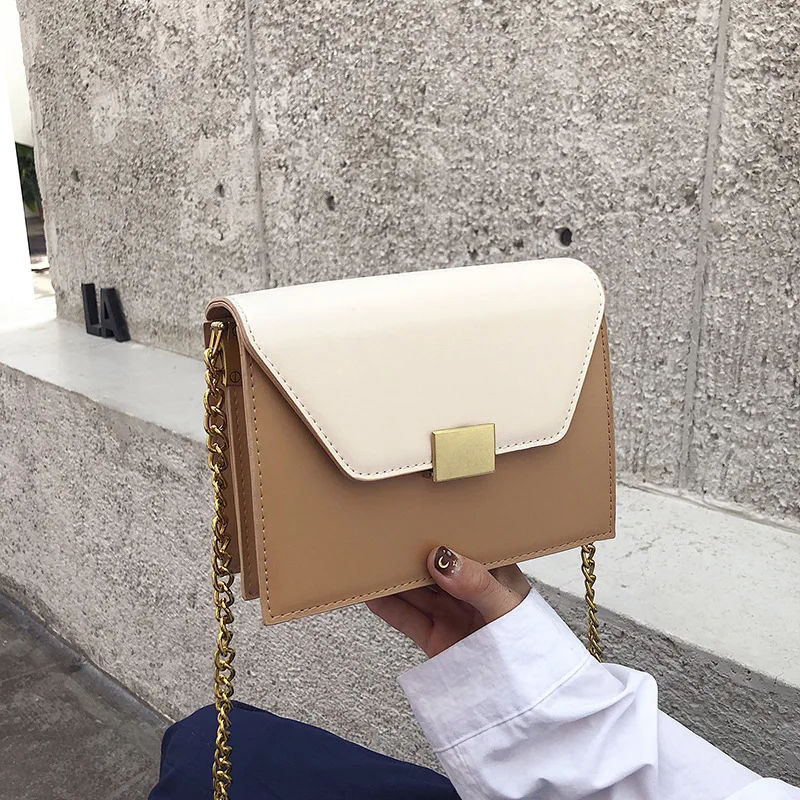 Женская сумка-мессенджер с цепочкой женская маленькая сумка известного бренда |