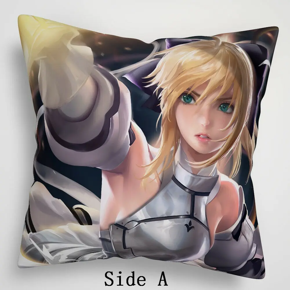 Suef Аниме Манга Fate Stay Night Saber Лилия аниме Двусторонняя Подушка Чехол для подушки 1025