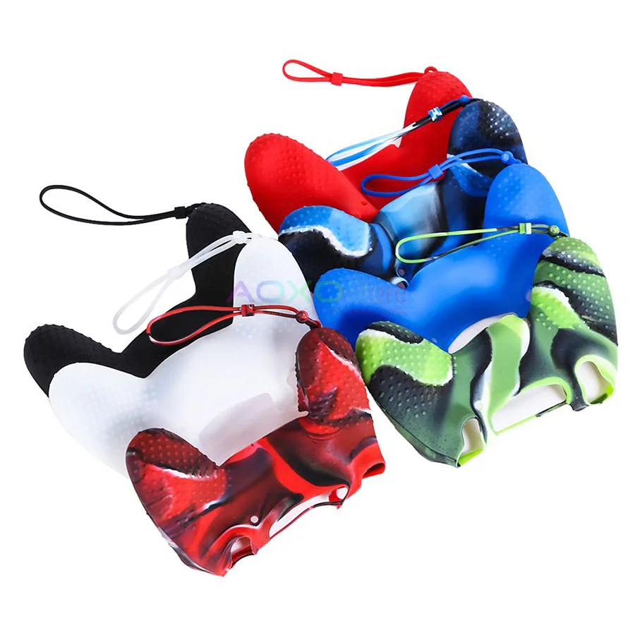 Камуфляжный силиконовый гибкий гелевый резиновый чехол AOXO для контроллера Sony