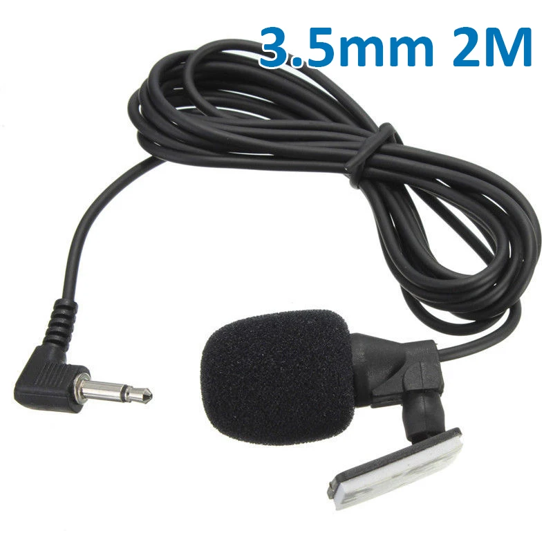 3.5mm Jack 2m Microphone Car Radio Stereo GPS Bluetooth Enabled Audio DVD External 32dB 2M/78.7inch cable | Электроника