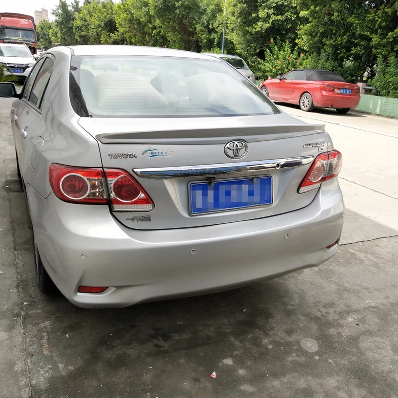 Для Toyota Corolla Спойлер ABS Материал заднее крыло автомобиля разкрашивается цвет