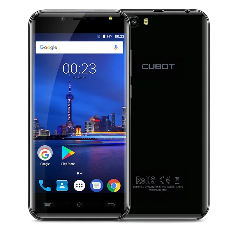 Оригинал Cubot Magic изогнутые Дисплей MT6737 4 ядра сзади двойной камеры смартфона Android 7
