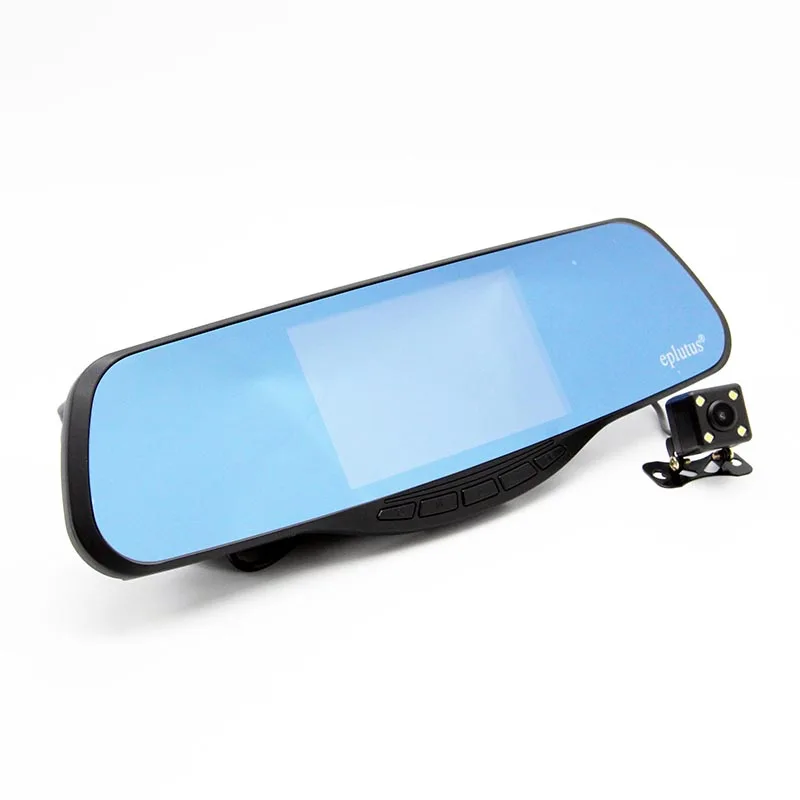 Eplutus GR-50 Автомобильная видеокамера 5"Stream Media Mirror Dvr HD 1080P WiFi GPS Dash Cam Registrar Video Recorder 2 камеры on.