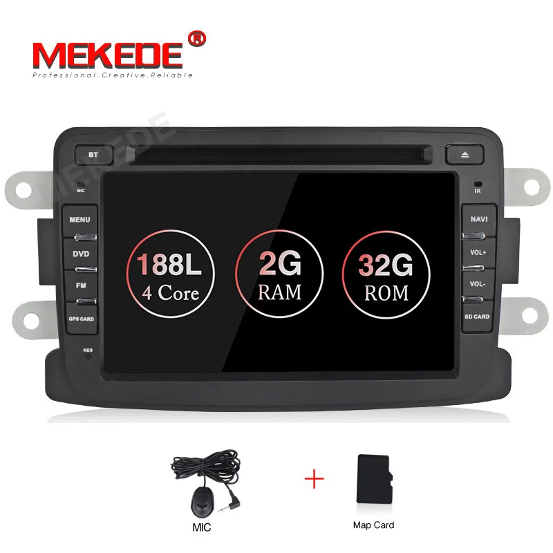 CAR DVD MEKEDE Android 9,1 автомобильный dvd-плеер для Renault DACIA Sandero Duster Captur Lada Xray 2 Logan 2 ram 4G wifi gps навигационное радио - Цвет: CAR DVD
