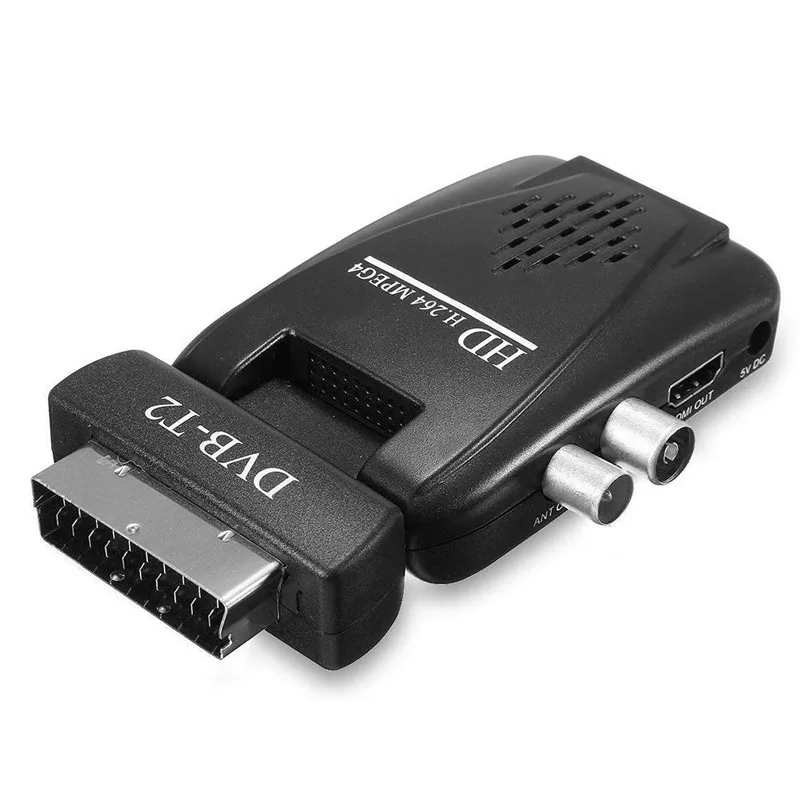 

Mini Portable Global Version 4K HD Scart Set Top Box MPEG 4 Digital TV Receiver USB TV Dog Stable Line for DVB-T2 to HDMI