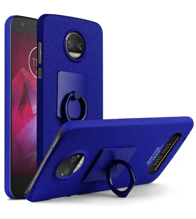 Для Motorola Moto Z2 Play чехол Imak ковбойский чехол и защита экрана с подставкой задняя крышка с кольцом для пальца подставка