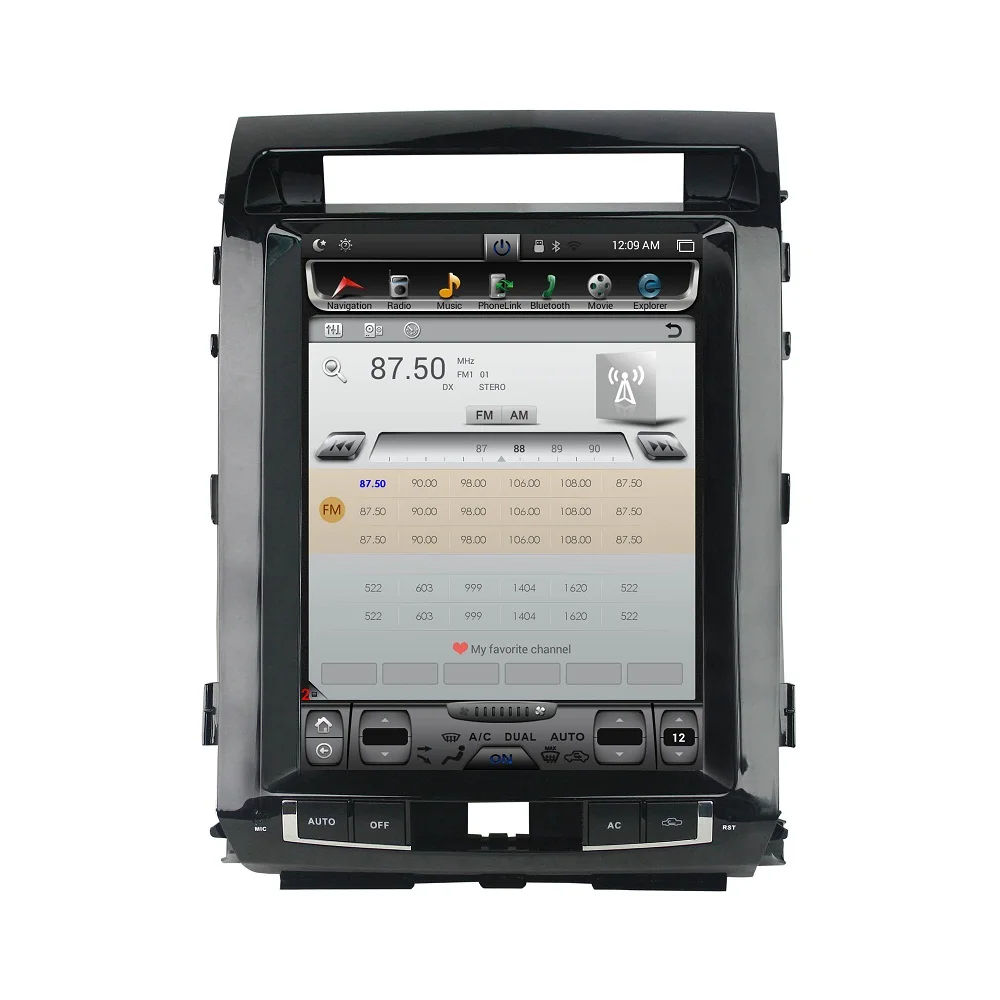 Автомобильный аудиоплеер IPS 12 1 дюйма PX6 6 ядер Android 9 0 для Toyota Land Cruiser LC200 2008 2015 радио
