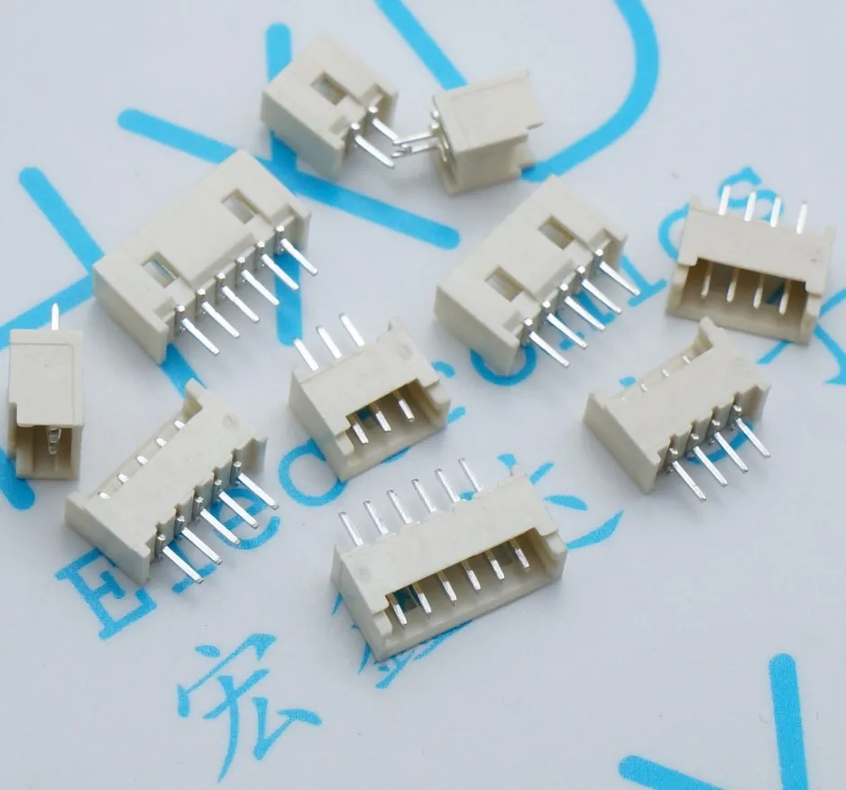 

100Pcs DIP 1.25mm Pitch Connector Plug-in 2P/3P/4P/5P/6P/8P/10P/12P