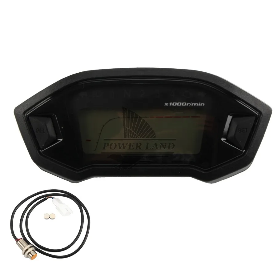 Универсальная подсветка для мотоцикла 6 цветов 12 В ЖК дисплей|4 cylinder|gauge speedometerdigital