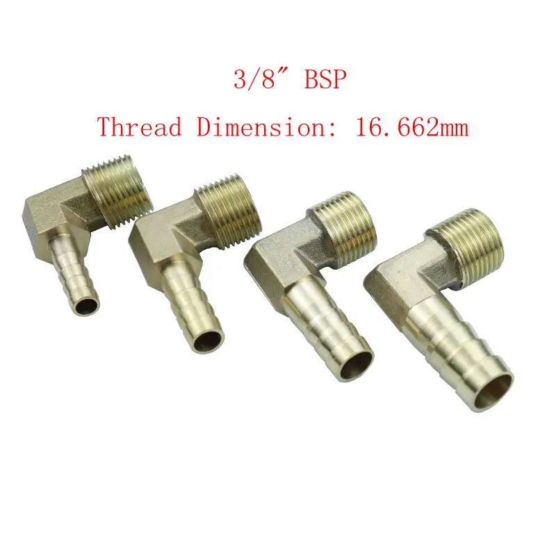 Латунный штуцер для шланга 6/8/10/12 мм 1/8 дюйма 1/4 3/8 1/2 дюйма|brass hose barb|hose barbelbow connector |