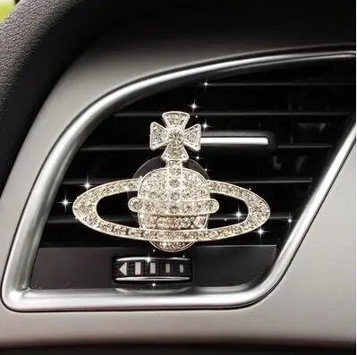 G Mr Tea Crystal автомобильный освежитель воздуха со стразами на высоком каблуке Корона вентиляционное отверстие клип духи сверкающий автомобильный Декор аромат для авто - Название цвета: G