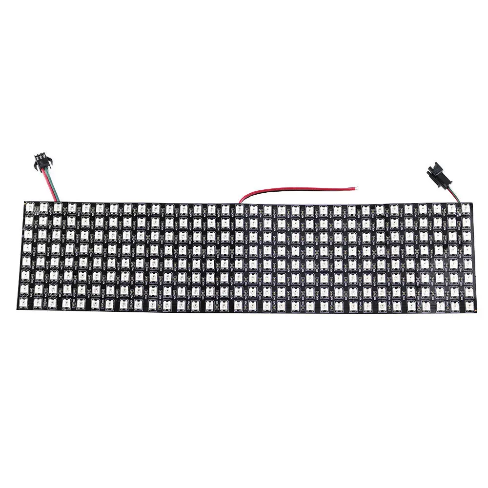 WS2812B Panel Screen Digital Flexible LED 8*8 16*16 8*32 Pixel 256 Pixels Programmed Individually Addressable Full Color DC5V | Лампы и