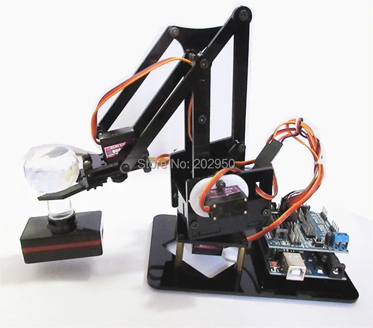 Акриловый ручной робот механика 4 DOF набор для обучения 4DOF DIY Arduino 1