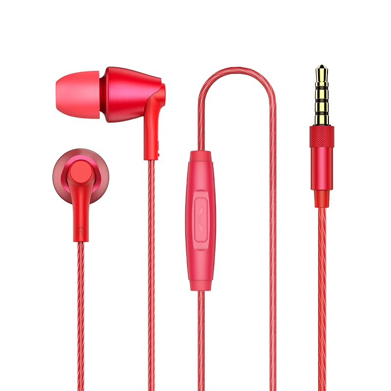Red Langsdom M405 бас наушники auriculares для телефона в ухо наушники Hifi наушники гарнитура с микрофоном наушники для Xiaomi iPhone - Цвет: Red