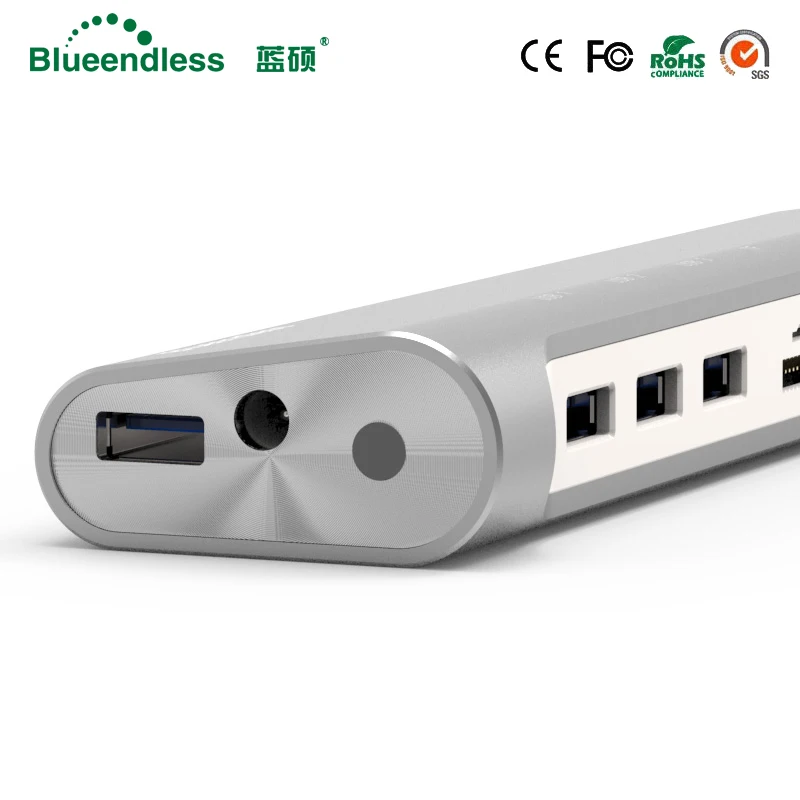 Новое поступление сегодня! 7 портов USB 1 быстрая зарядка и 2 порта DC 2V1A концентратор