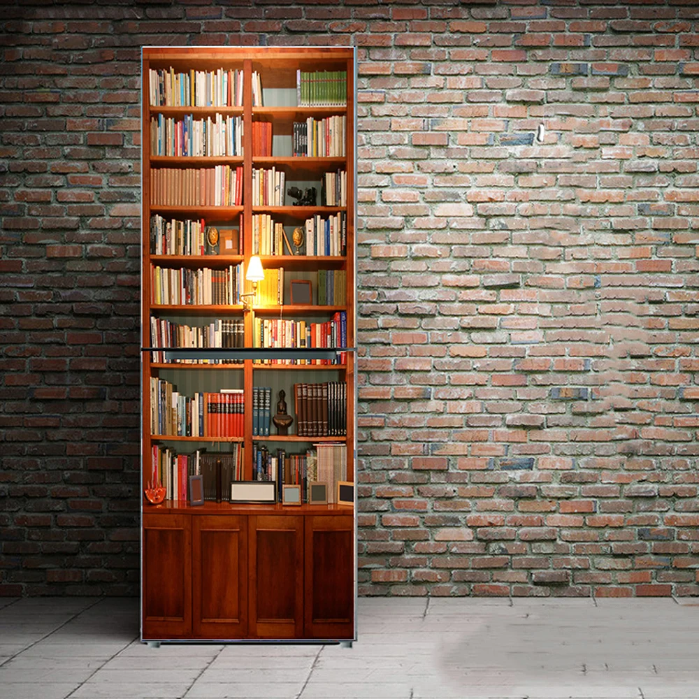 3d постер на книжную полку ПВХ водостойкая наклейка холодильник|Наклейки стену| |